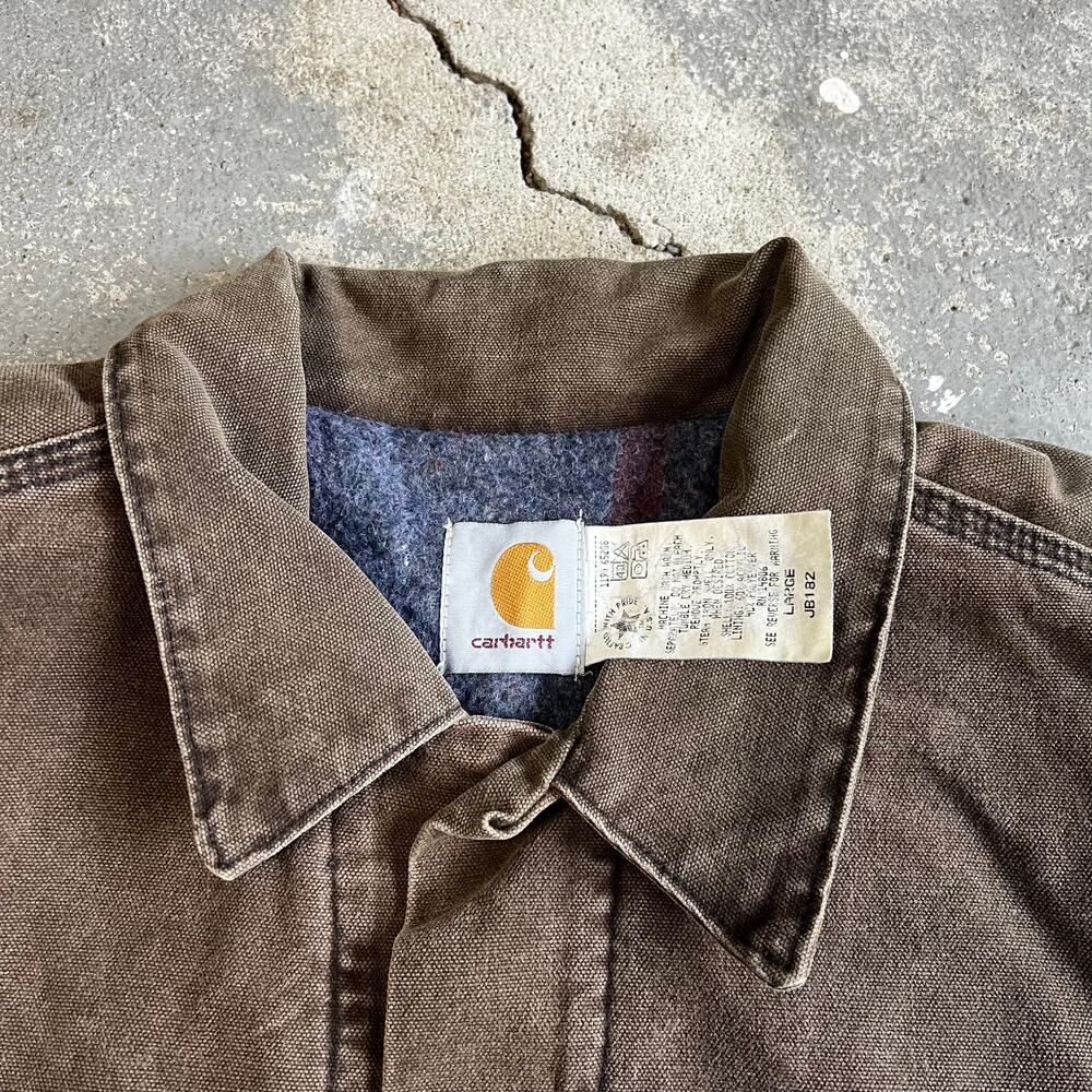 Carhartt JB182 brown trucker work wear jacket - Picture 6 of 7